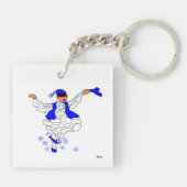 Square (dubbelzijdig) Sleutelhanger Evzone (Achterkant)