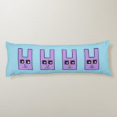 Square Easter Bunny Body Pillow Lichaamskussen (Achterkant)