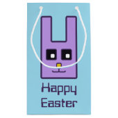 Square Easter Bunny Gift Bag (klein) Klein Cadeauzakje (Achterkant)