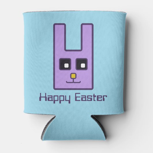 Square Easter Bunny Koelbox Blikjeskoeler (Voorkant)