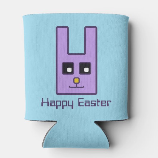 Square Easter Bunny Koelbox Blikjeskoeler (Achterkant)