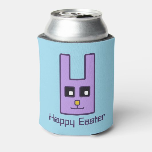 Square Easter Bunny Koelbox Blikjeskoeler (Blikje Achterkant)