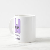 Square Easter Bunny Mok (Voorkant links)