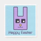 Square Easter Bunny Napkins Servet (Voorkant)