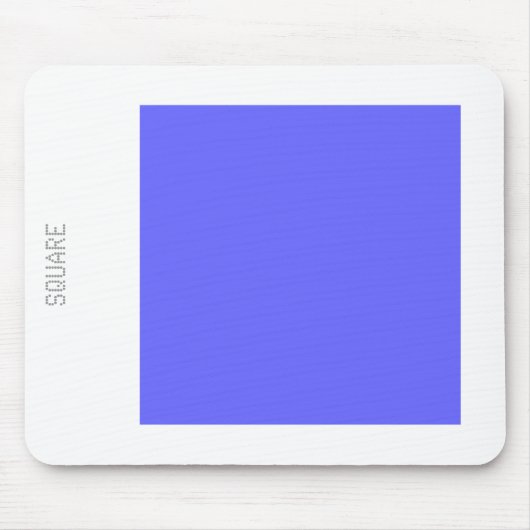 Square - Electric Blue en White Muismat (Voorkant)