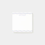 Square Elegant wavy border soft pastel Post-it® Notes (Voorkant)