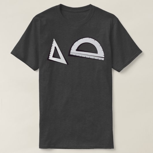 Square en Protractor T-shirt (Design voorkant)