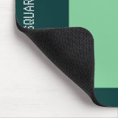 Square - Faded Green en Dk Green Muismat (Hoek)