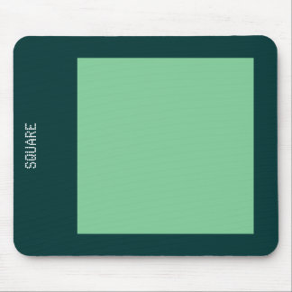 Square - Faded Green en Dk Green Muismat