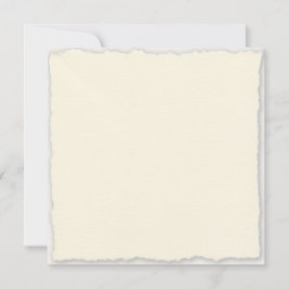Square Faux Deckle Wedding Sjabloon Kaart