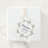 Square Floral Wreath Label – Aangepaste Communie B (In situ)