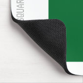 Square - Forest Green en White Muismat (Hoek)