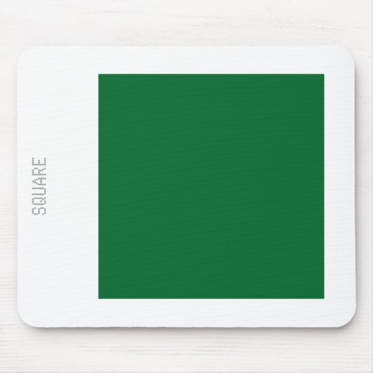 Square - Forest Green en White Muismat (Voorkant)