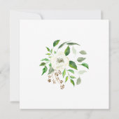 Square Forest Leaf Wood Woodland BOHO Herfst Zomer Kaart (Achterkant)