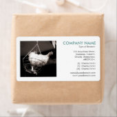 Square foto - Chicken in the Basket Etiket (Insitu)