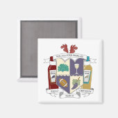 Square Fridge Magnet (Voorkant / Achterkant)