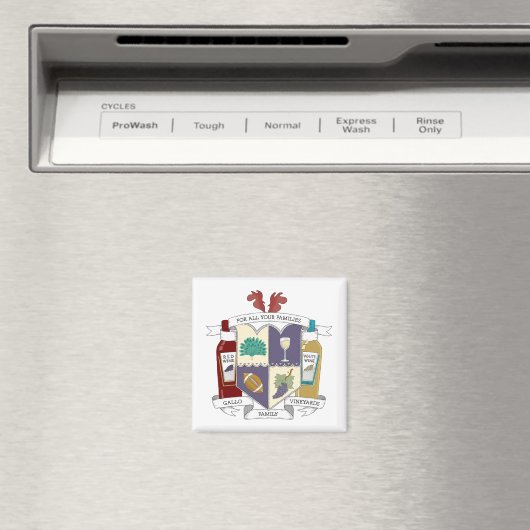 Square Fridge Magnet (Insitu (Vaatwasser))