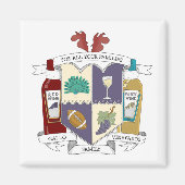 Square Fridge Magnet (Voorkant)