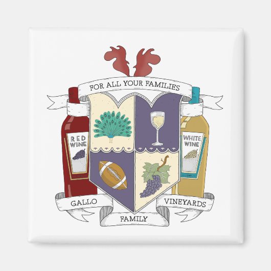 Square Fridge Magnet (Voorkant)