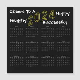 Square Fun 2024 Familie Bedrijfskalender Cadeau