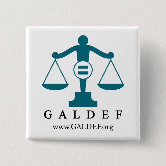 Square GALDEF-toets Vierkante Button 5,1 Cm (Voorkant)