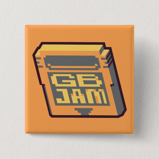 Square GBJam 13-badge Vierkante Button 5,1 Cm (Voorkant)