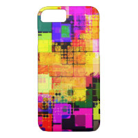 Square Geometric Multicolored Pattern