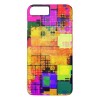 Square Geometric Multicolored Pattern