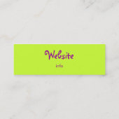 Square Geometric Multicolored Pattern Mini Visitekaartje (Achterkant)