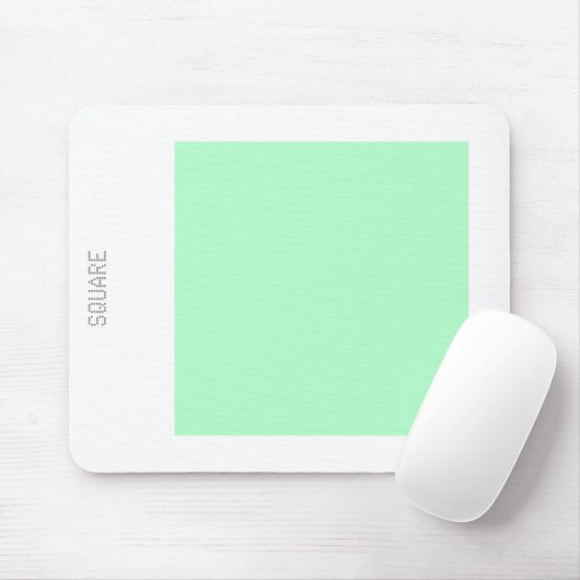Square - Ghost Green en White Muismat (Met muis)