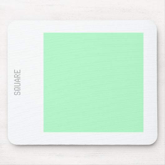 Square - Ghost Green en White Muismat (Voorkant)