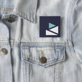 Square Glassbreakers-knop Vierkante Button 5,1 Cm (In situ)