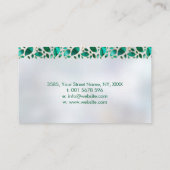 Square Gold Tree of life Art- Malachietbladeren Visitekaartje (Achterkant)