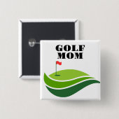Square "Golf Ma"-Button Vierkante Button 5,1 Cm (Voorkant /achterkant)