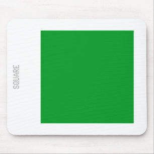 Square - Grass Green en White Muismat