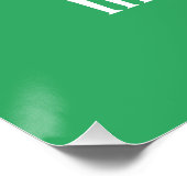 Square Green Golfer Putting Perfect Poster (Hoek)