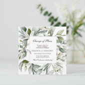 Square Greenery Change of Plans Announements Kaart (Staand voorkant)