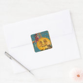SQUARE HALLOWEEN STICKER MOON (Envelop)