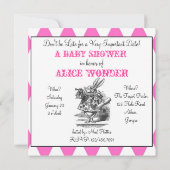 Square Harlequin Alice uitnodiging (Achterkant)