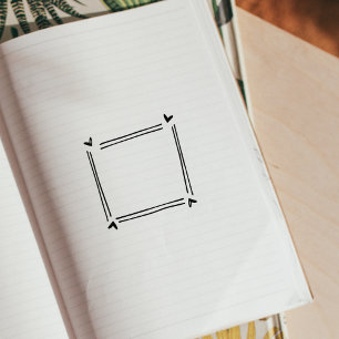 Square Hearts, Journal Lijst Rubberstempel