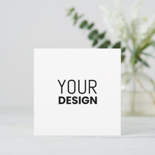 Square Holiday Kaart [Multi-Size & Shape] (Staand voorkant)