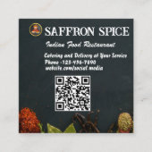 Square Indian Restaurant Visitekaartje (Voorkant)