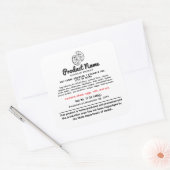 Square Indiana huisje voedsel wet labels (Envelop)