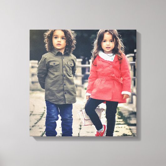 Square Instagrammed Foto op Canvas Wall Art Afdruk (Voorkant)