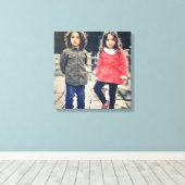 Square Instagrammed Foto op Canvas Wall Art Afdruk (Insitu (Houten vloer))