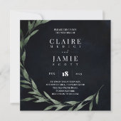 SQUARE INVITE Classic MIDNIGHT Feestdagenkaart (Voorkant)