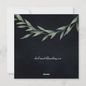 SQUARE INVITE Classic MIDNIGHT Feestdagenkaart (Achterkant)