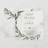 SQUARE INVITE Classic RUSTIC Feestdagenkaart (Voorkant / Achterkant)