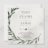 SQUARE INVITE Classic RUSTIC Feestdagenkaart (Voorkant)