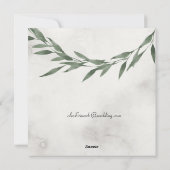 SQUARE INVITE Classic RUSTIC Feestdagenkaart (Achterkant)